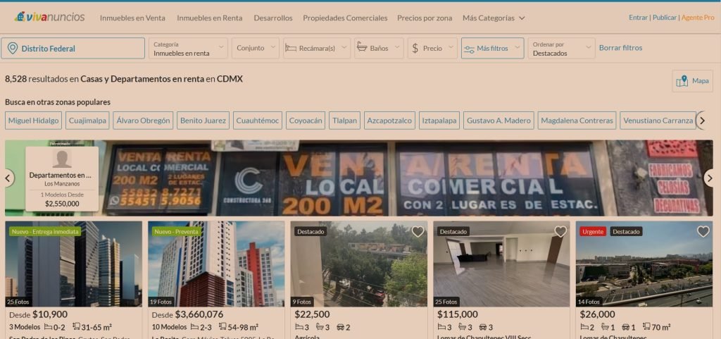 renting in mexico city